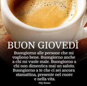 🥇 Le Migliori Immagini Buon Giovedì per WhatsApp Gratis