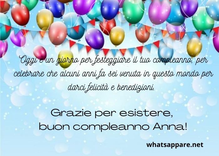 Buon Compleanno Anna: Auguri, Frasi e Immagini Più Belle